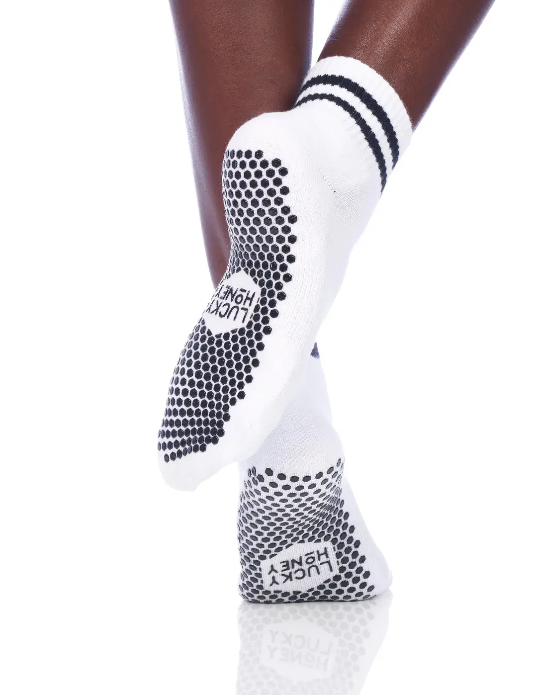 Lucky Honey Boyfriend Sock White