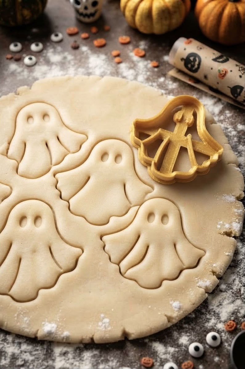 Miniatura: CORTADOR DE GALLETA FANTASMA 3D HALLOWEEN