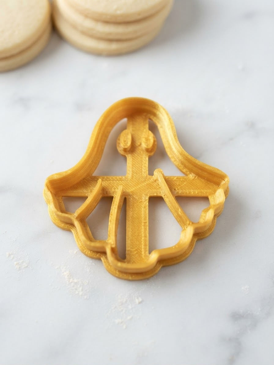 CORTADOR DE GALLETA FANTASMA 3D HALLOWEEN