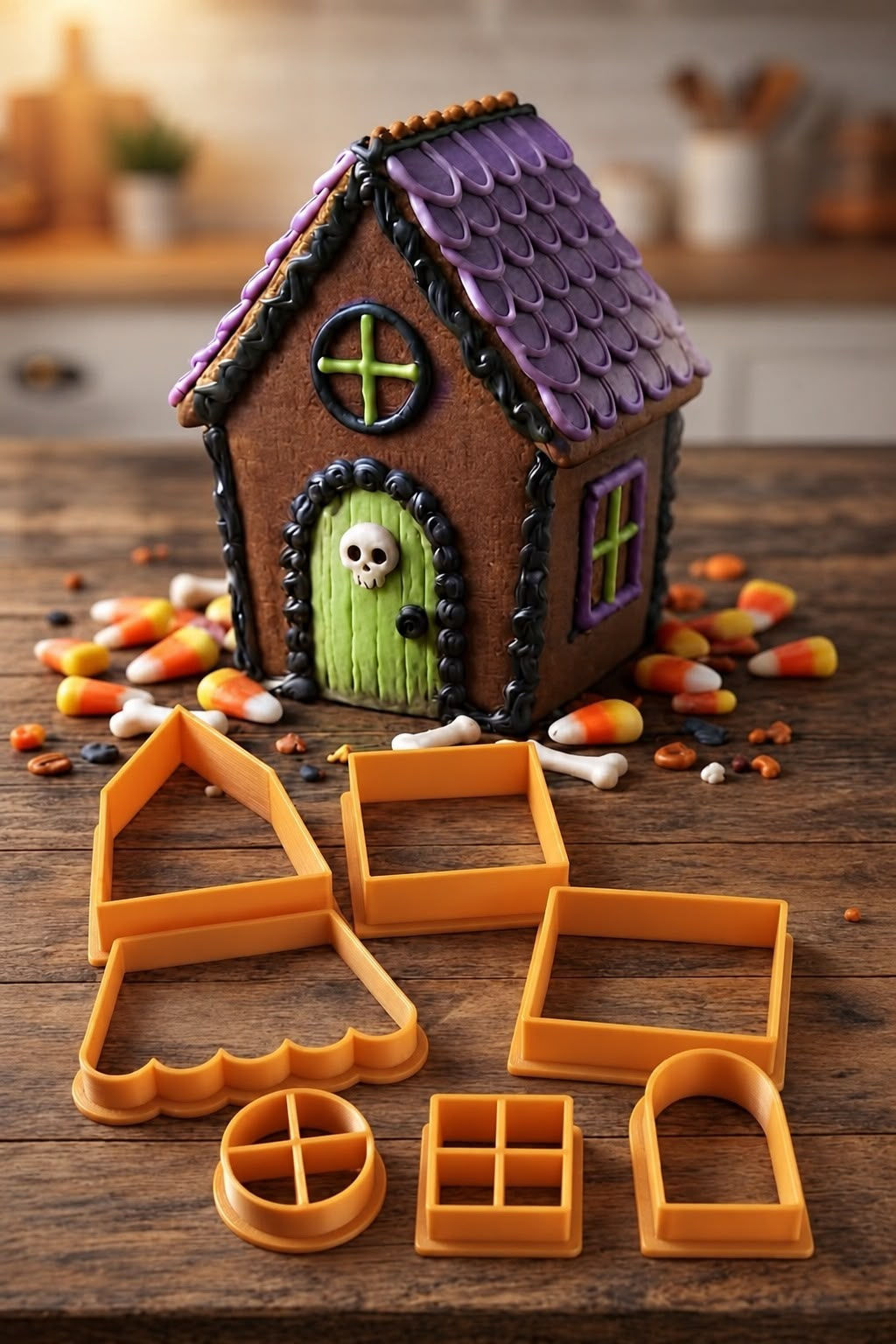 KIT CORTADORES CASITA HALLOWEEN