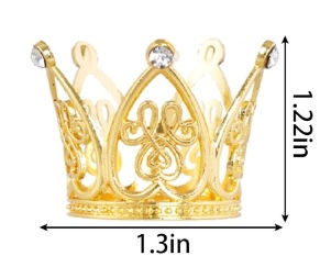 CORONA DORADA PEQUEÑA 4 cm x 3,5 cm