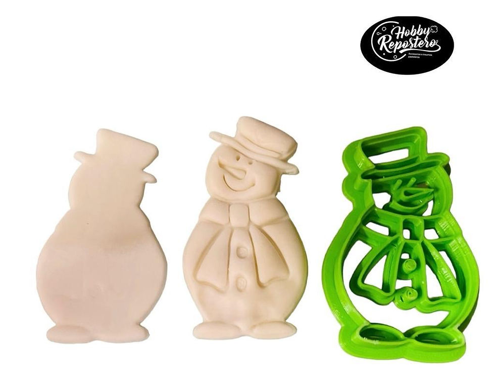 CORTADORES DE GALLETA MUÑECO DE NIEVE