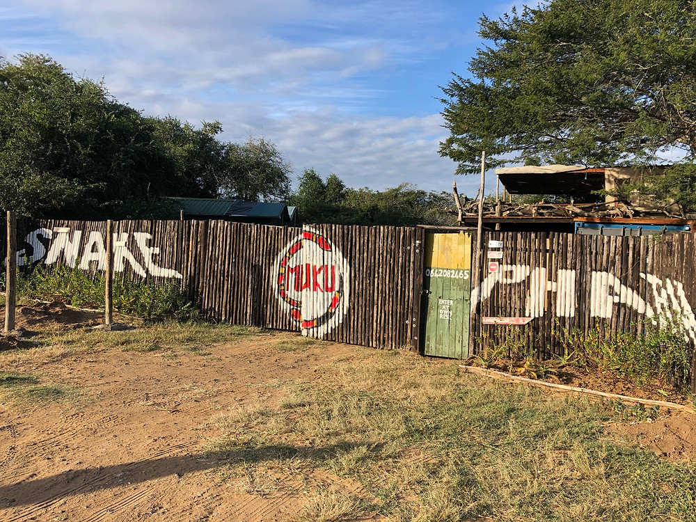 The entrance to Snake Pharm in northern Zululand, South Africa