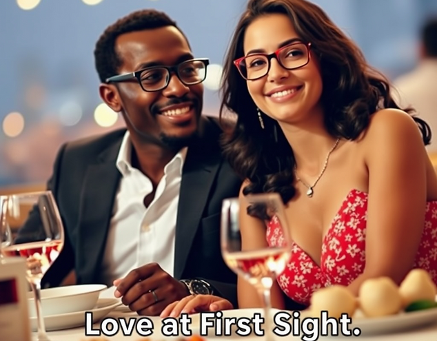 A romantic dinner with a Caribbean man