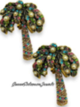 Posh Palm Earrings 