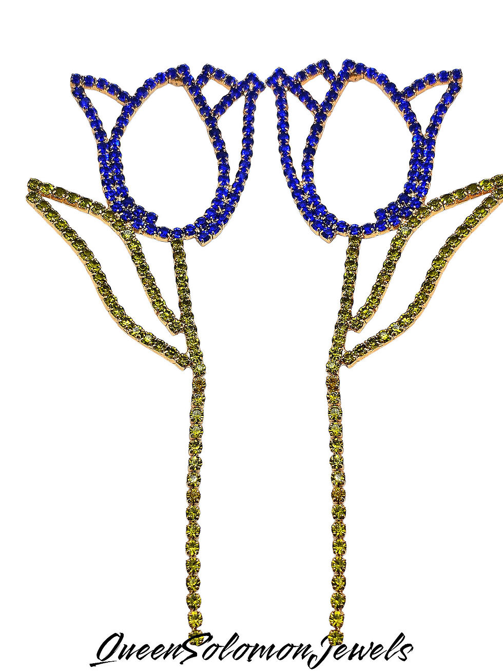 Thumbnail: Single Stem Rose Earring
