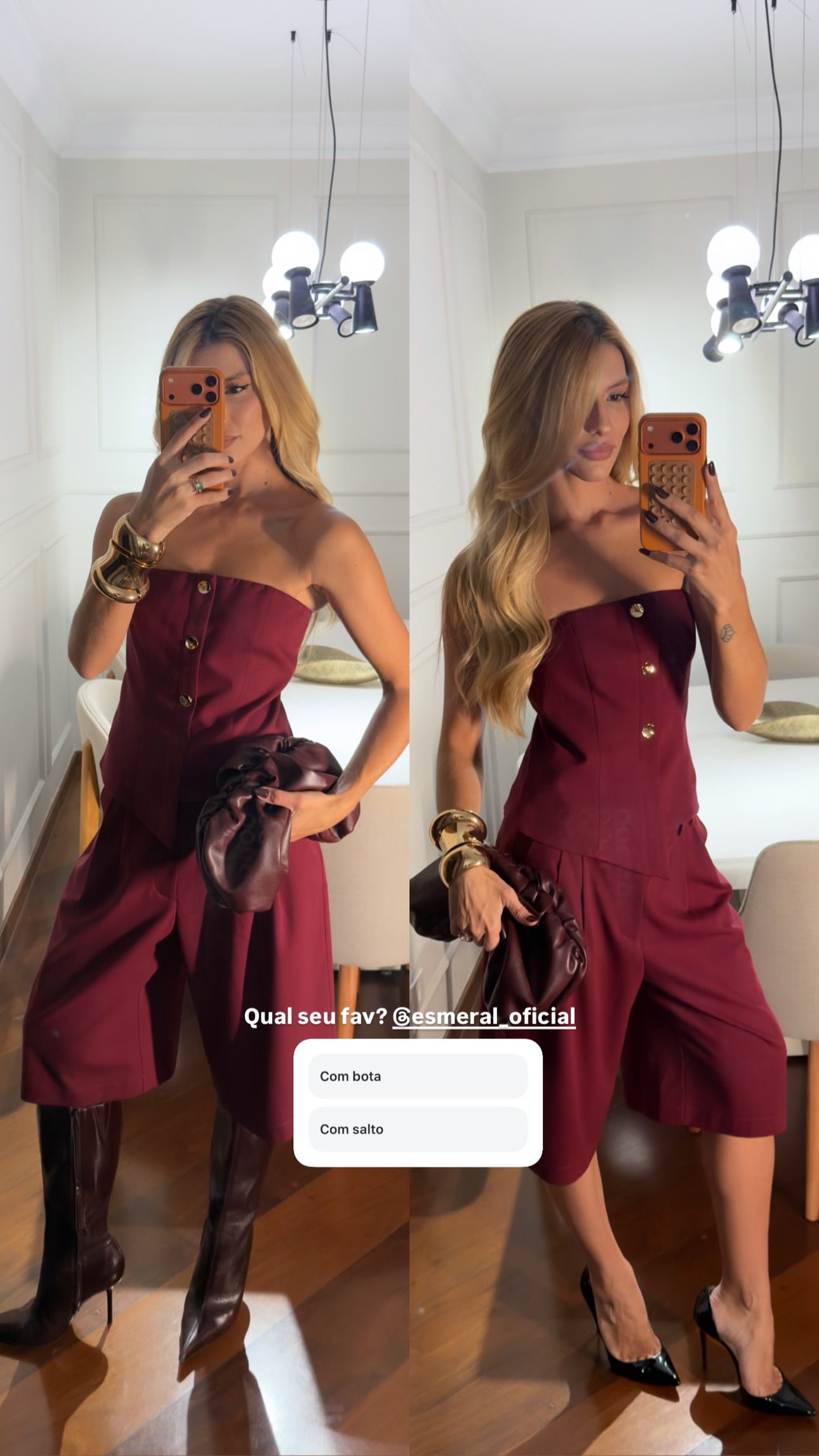 Top sem Alça Alfaiataria