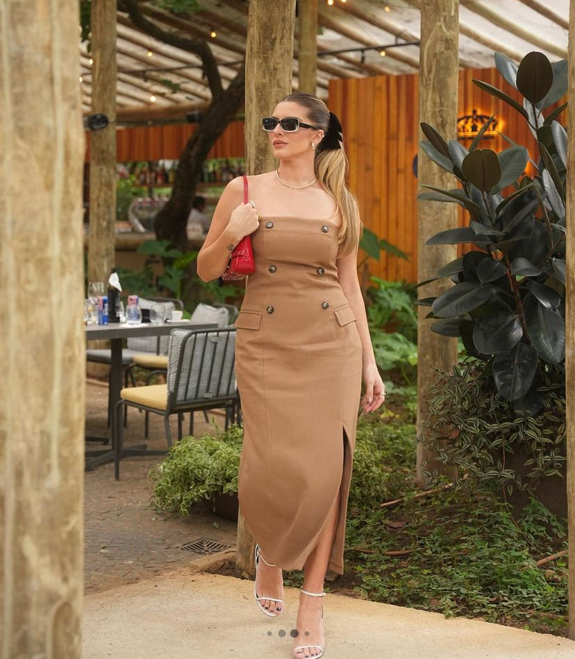 Vestido sem alça Natália