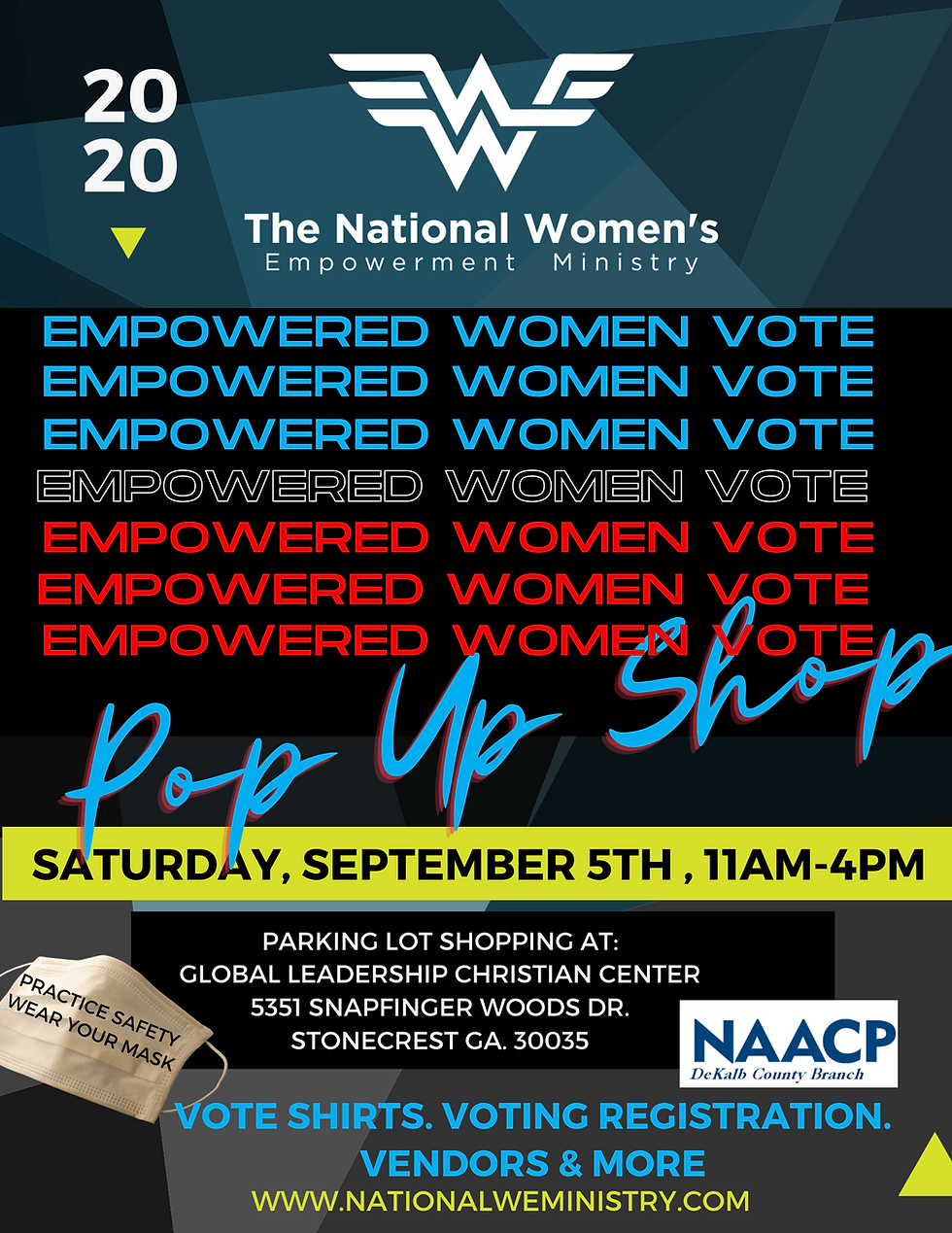 Pop Up Empowered Women Vote SHOP