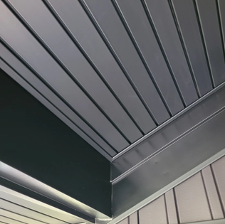 Soffit fascia and trim detail