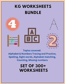 Printable worksheets for kindergarten