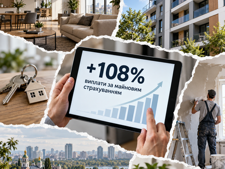Виплати за майновим страхуванням в Україні зросли на 108%