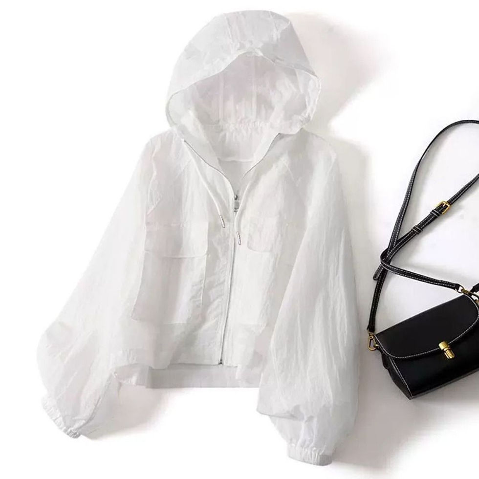 Miniatura: Simplicity Thin Sunscreen Clothing Anti UV Loose Summer Long Sleeved Jacket Wate