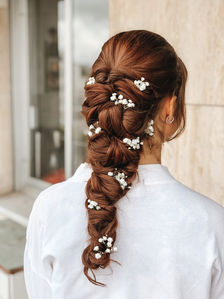 Tresse cascade mariée