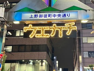 上野御徒町中央通りイルミネーションライトアップーイルミネーション設置事業ー