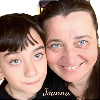 portrait photo of Joanna and her son