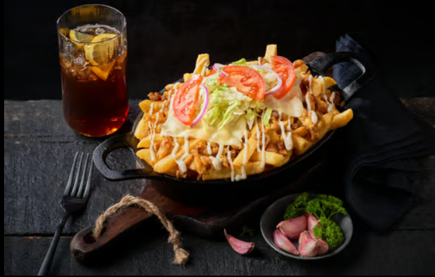 Arranged Food and Objects