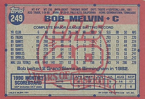 Topps Bob Melvin