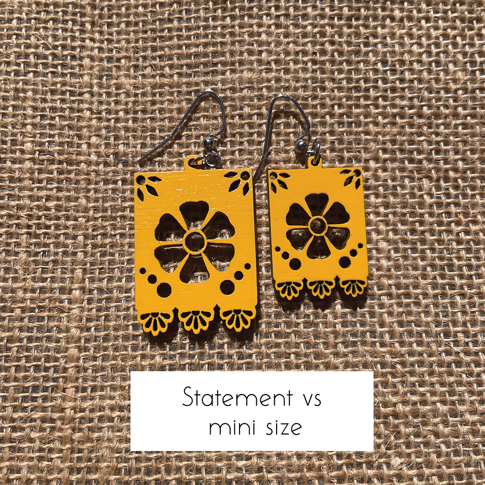 Thumbnail: Papel Picado Flower Earrings