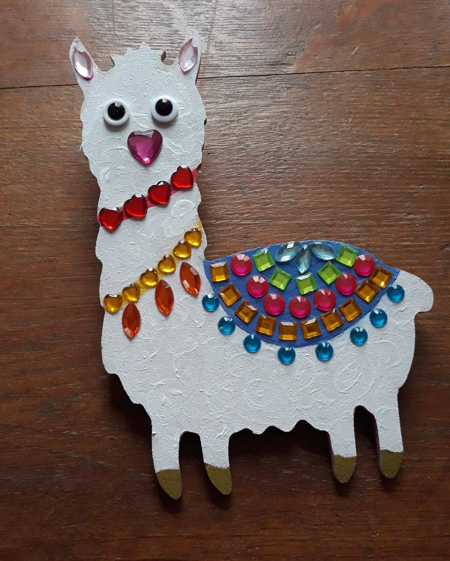 kit mosaique sans découpe : le lama