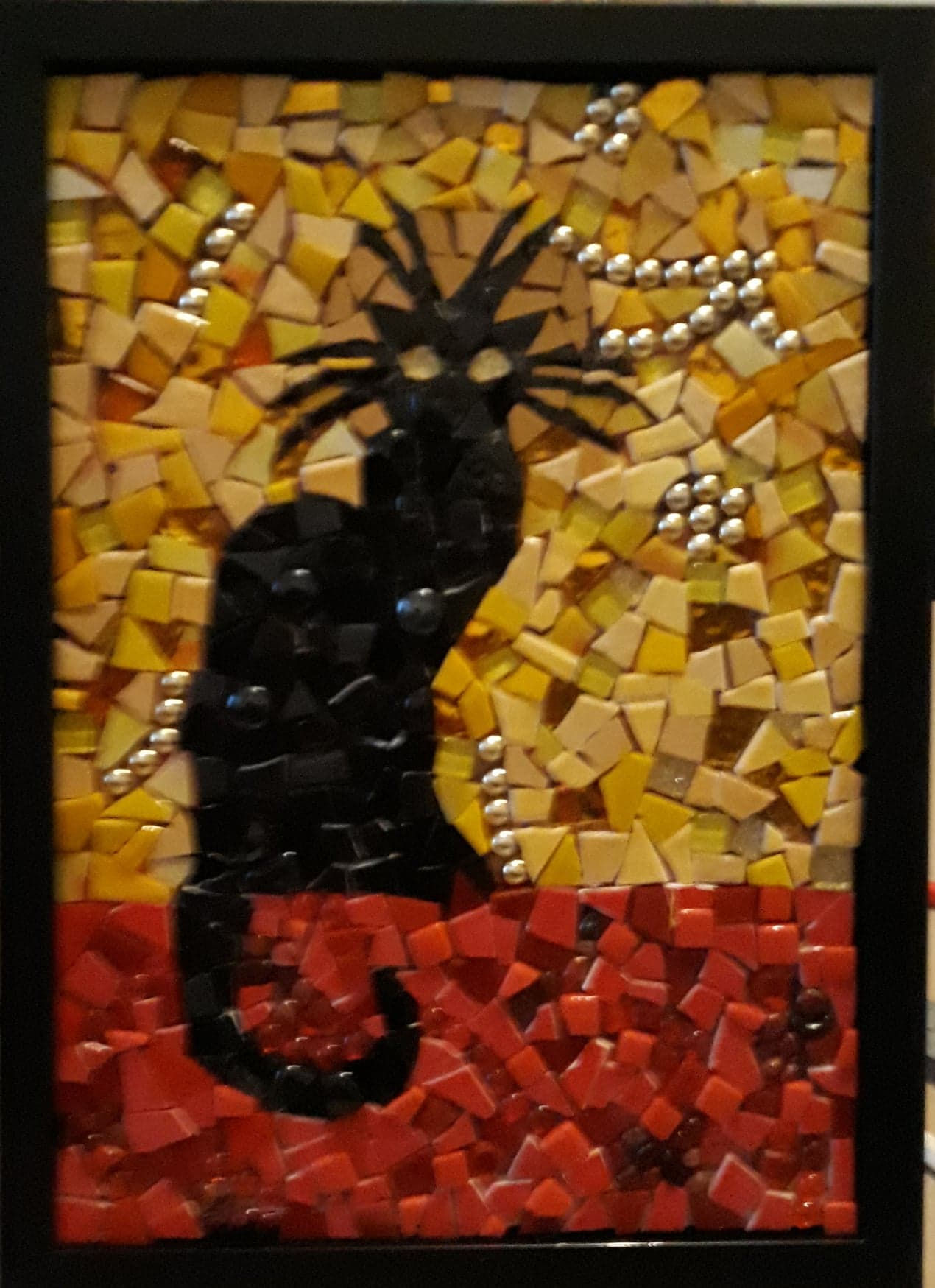 Mosaïque affiche Le chat noir