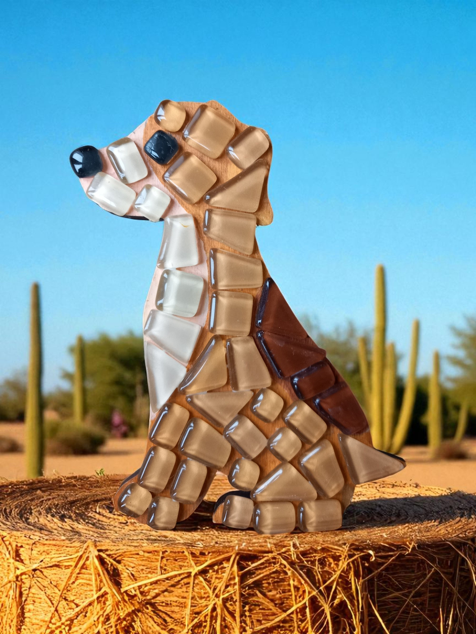 Kit Soft mosaïque : Le chien marron