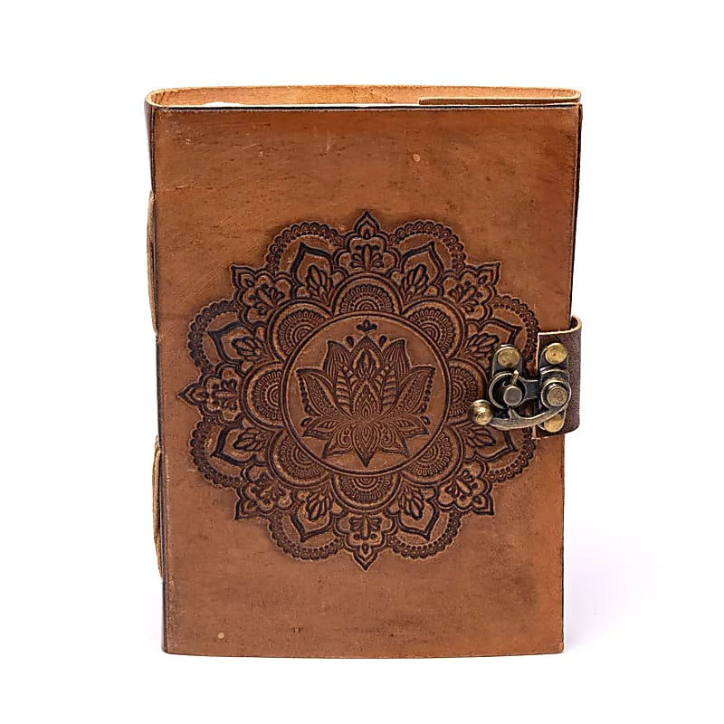 Notitieboek vegan leer lotus mandala