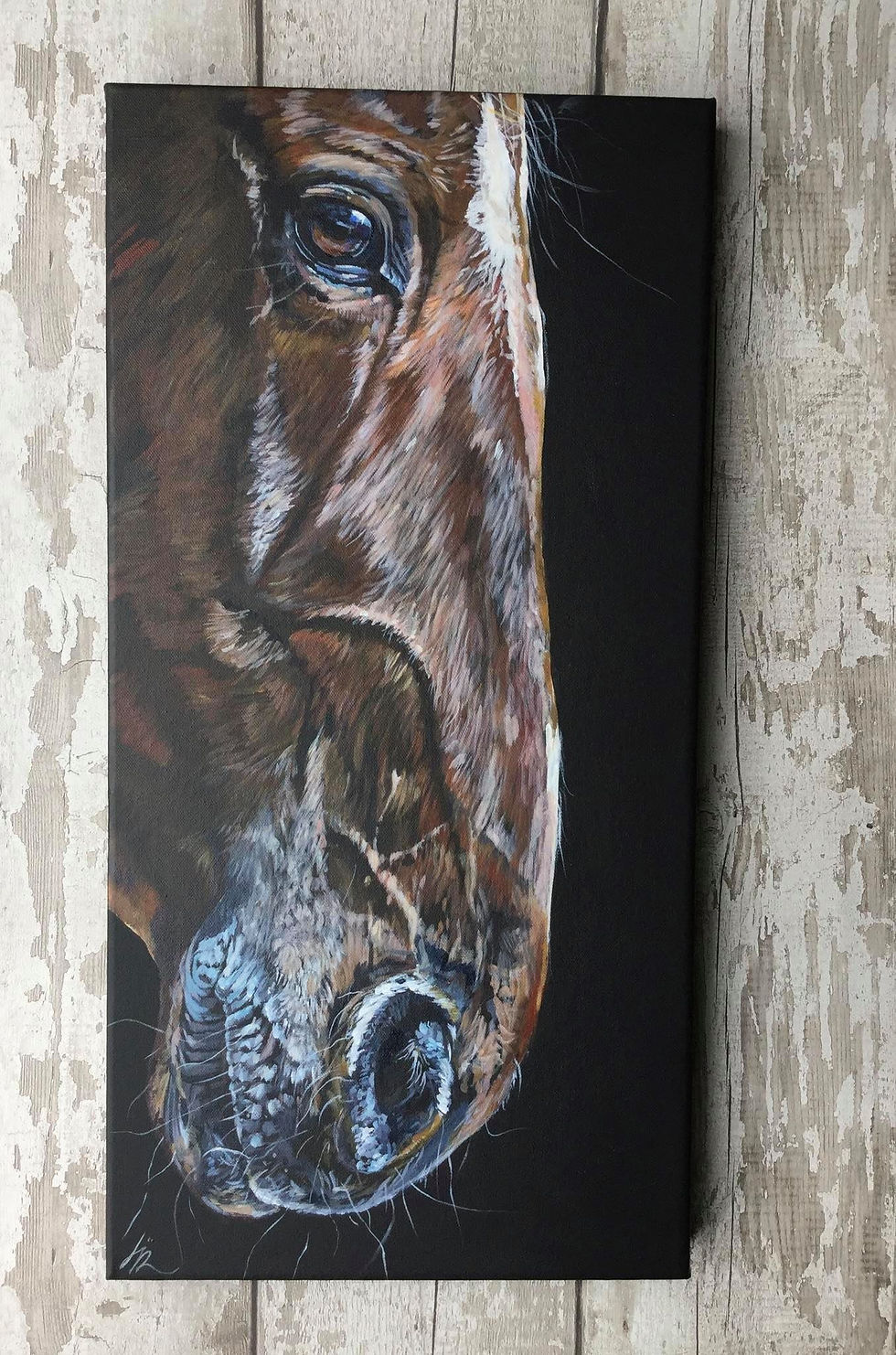 Horse Painting in acrylic by Lisa Stuart