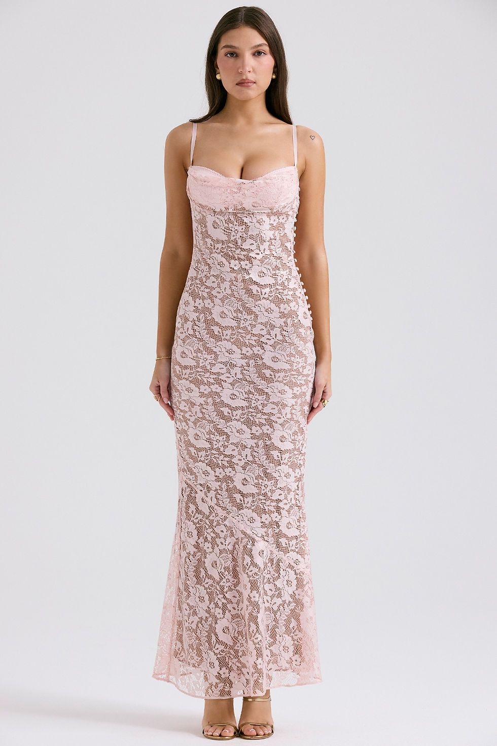 Thumbnail: Hazel - Lace evening gown for black-tie events and elegant occasions.