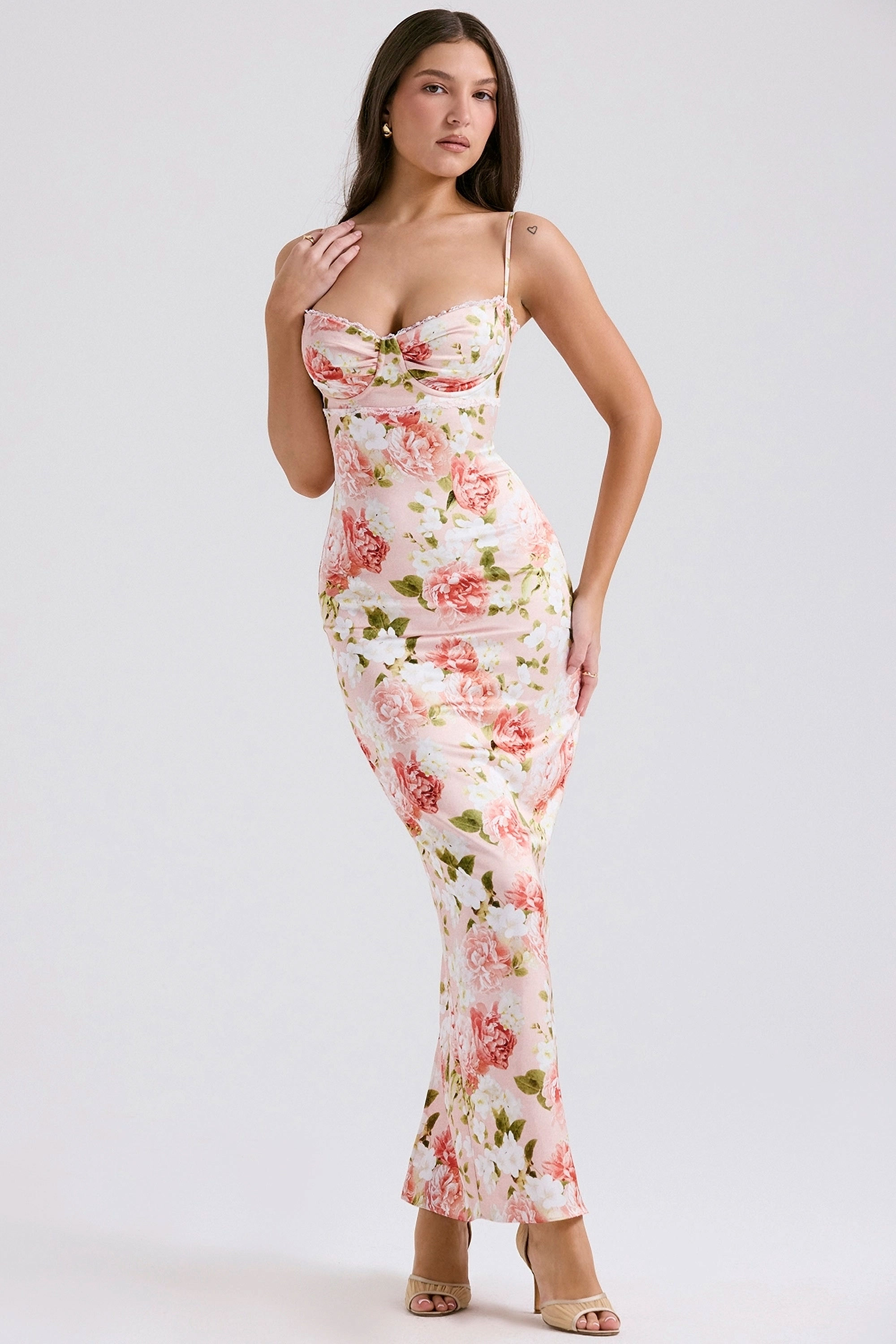 Isabella - Floral maxi dress, perfect for summer events and beach weddings.