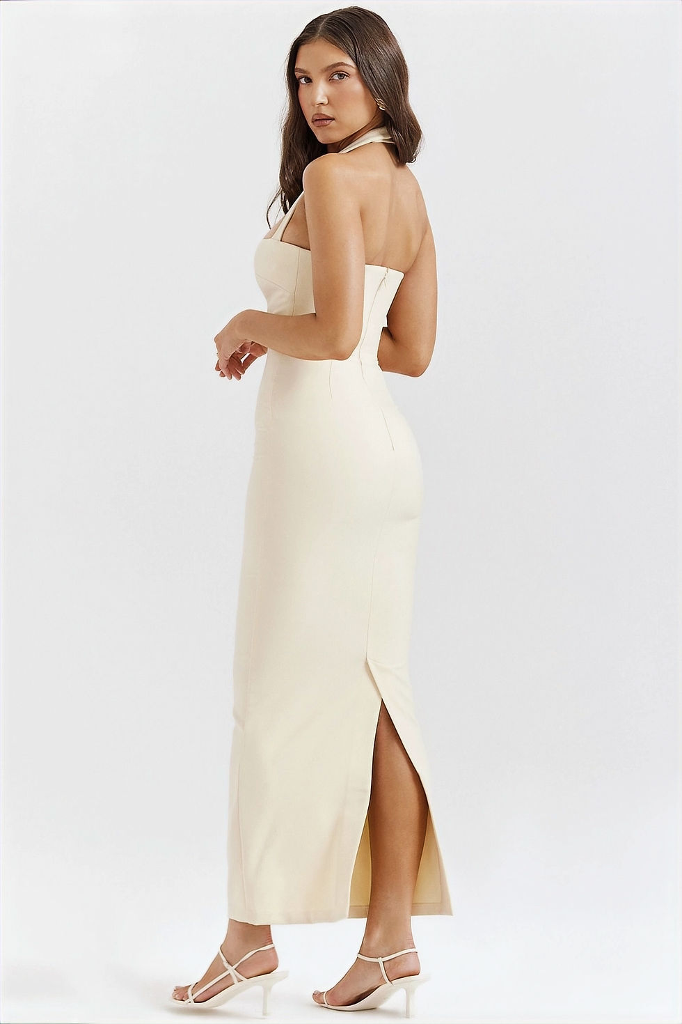 Thumbnail: Catherine - Plunge maxi dress, perfect for formal gatherings and gala events.