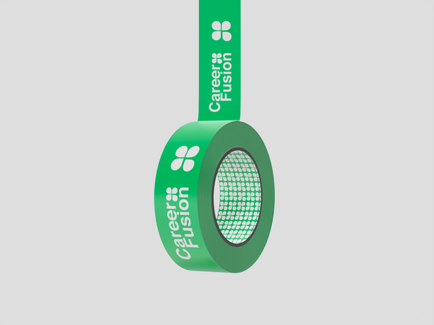 Tsugiki Creative tarafından tasarlanan Career Fusion logo ve marka kimliği çalışması. Güçlü ve profesyonel bir marka algısı oluşturmak için özgün tasarımlar