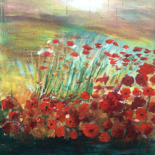 Blumen
Acryl auf Leinwand