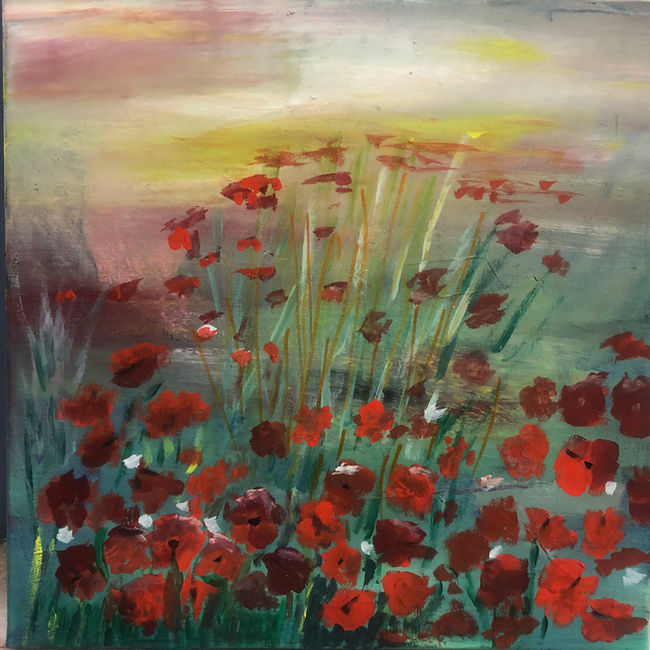 Blumen
Acryl auf Leinwand