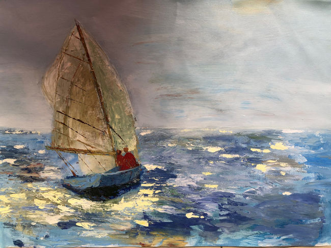 Sturm
Acryl auf Leinwand
70x54 cm mit Rahmen