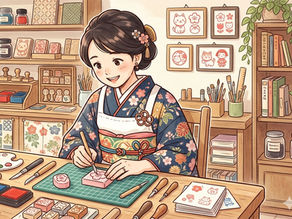 消しゴムde篆刻はんこ