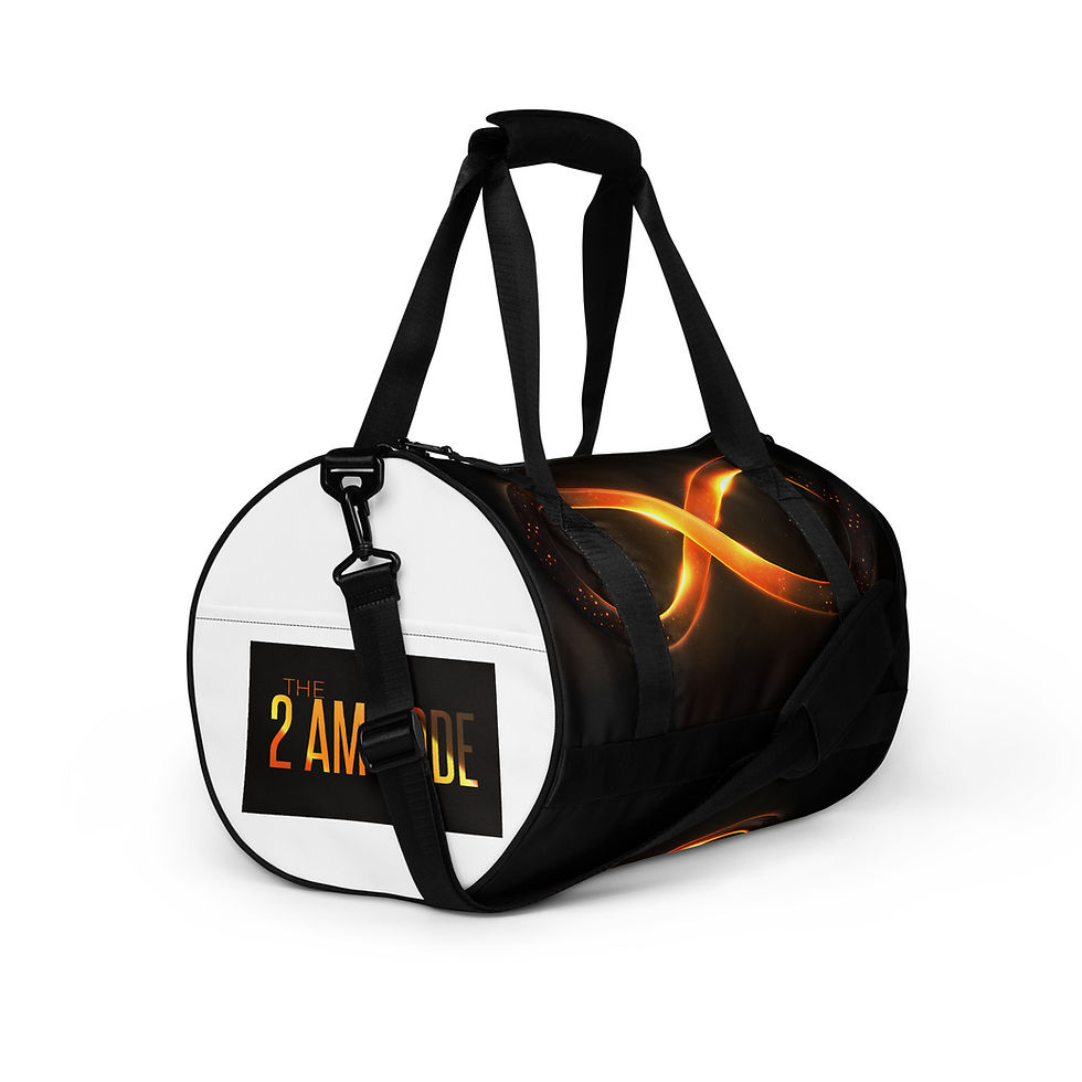 Thumbnail: 2 AM Code All-over print gym bag