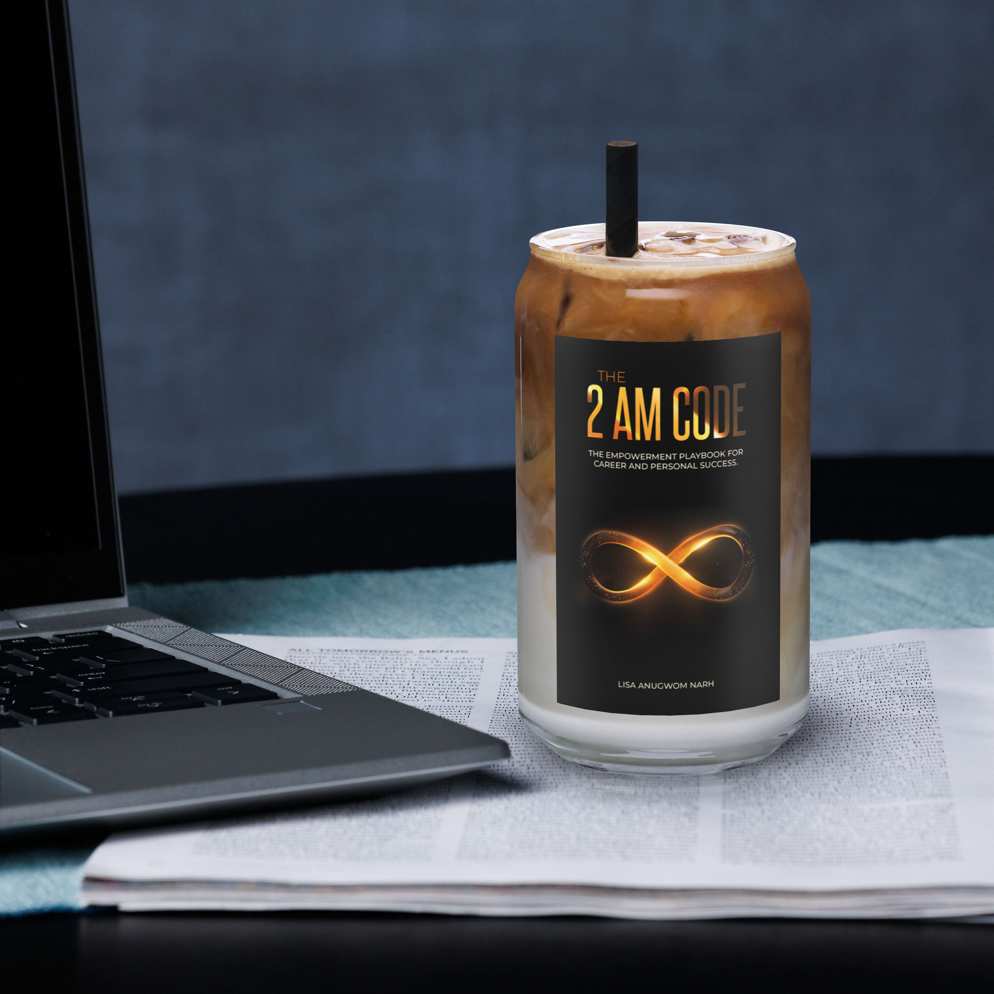 2 AM Code Can-shaped glass