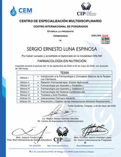 Farmacologia en Nutricion - Sergio Luna