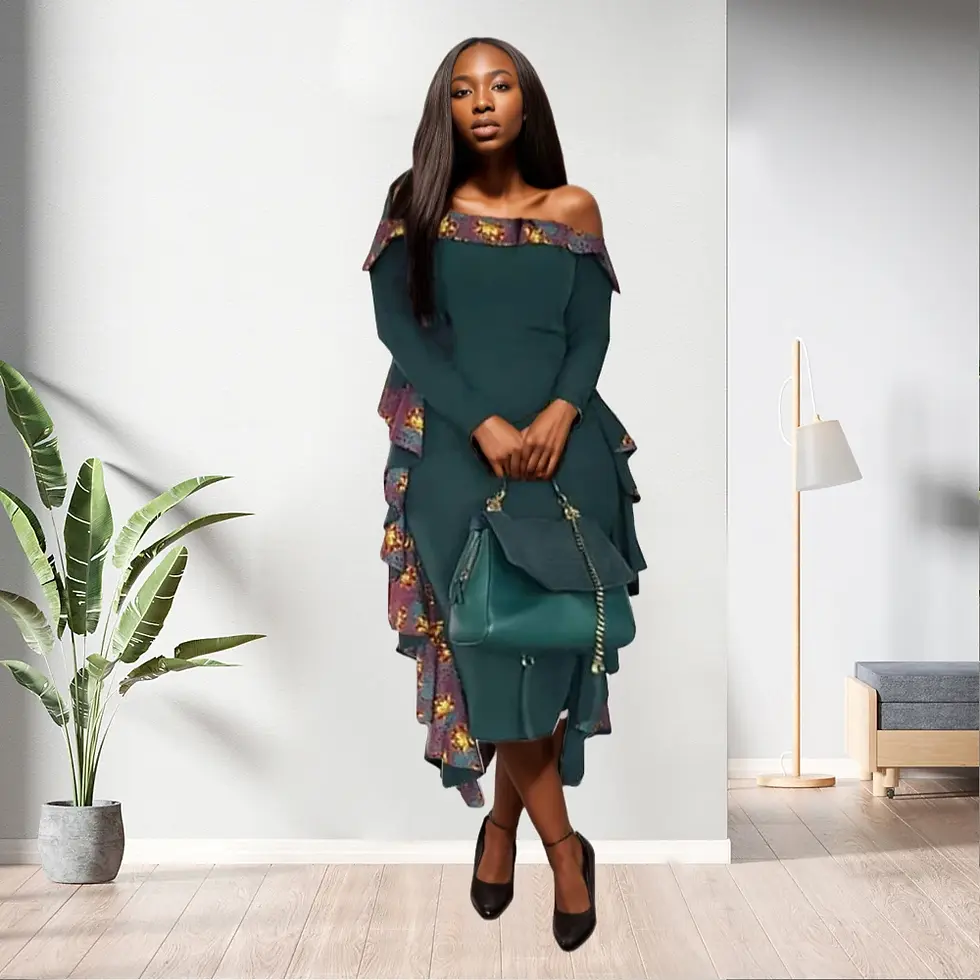 Miniature : 90327-Mx69 Kitenge Designs for African Women Turkey Elegant Office Dresses