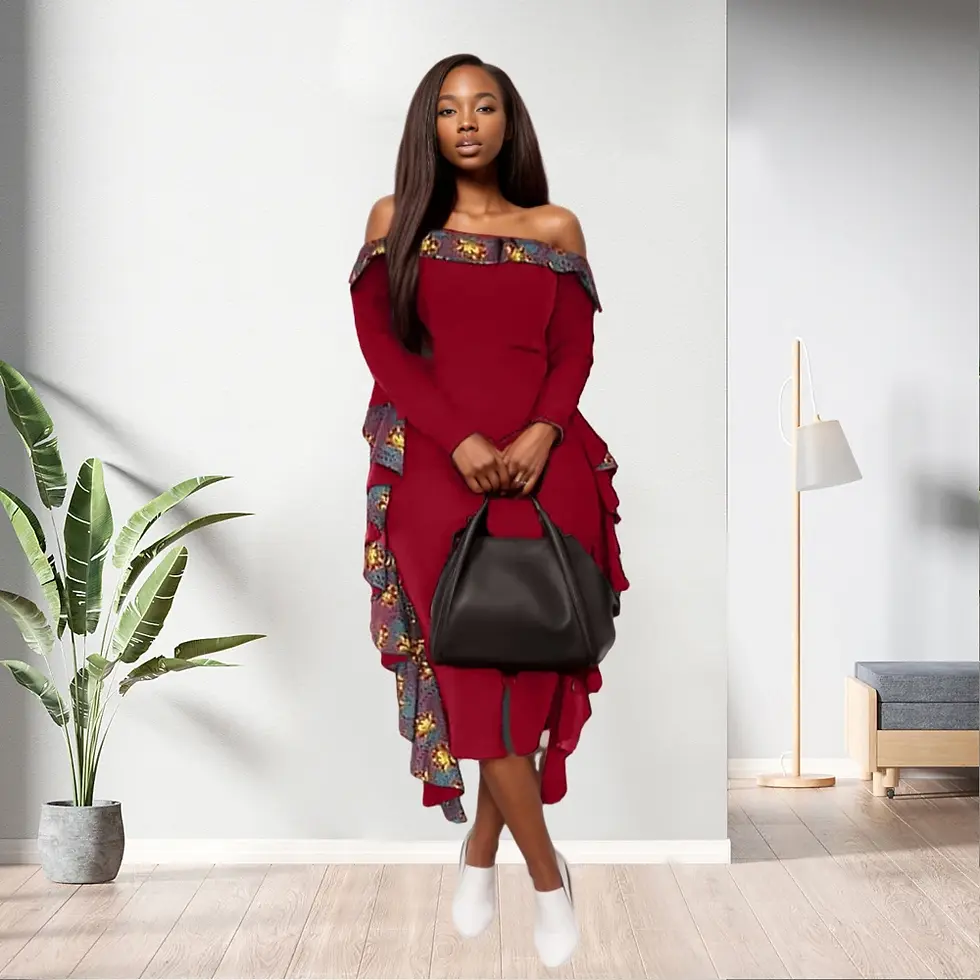 Miniature : 90327-Mx69 Kitenge Designs for African Women Turkey Elegant Office Dresses