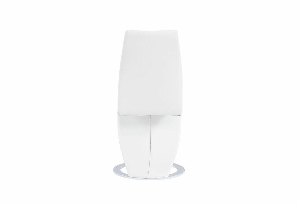 Thumbnail: White modern sleek bar counter stool with unique base.