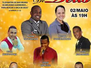 Neste sábado, dia 02 de Maio, às 19h, na AD. Coluna de Bete-Car Jambeiro