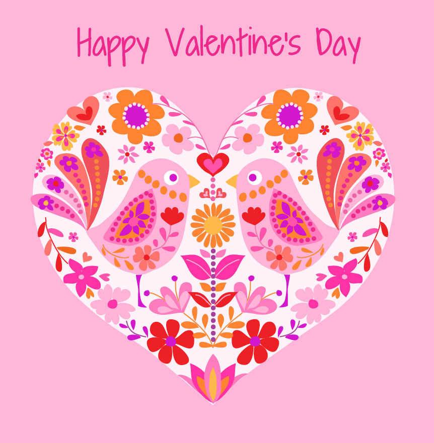 Valentine Love Birds