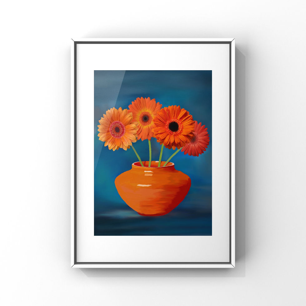 Four Gerberas