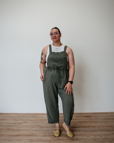 Made in Canada versatile linen overalls with expanded sizing XXS-4X