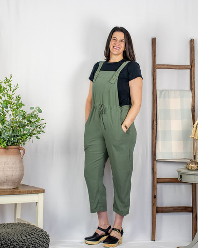 Made in Canada versatile linen overalls with expanded sizing XXS-4X