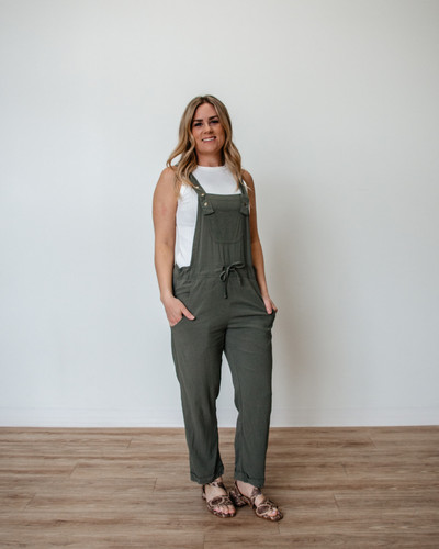 Made in Canada versatile linen overalls with expanded sizing XXS-4X