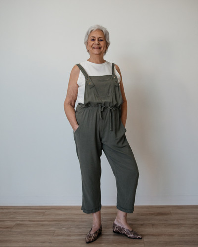 Made in Canada versatile linen overalls with expanded sizing XXS-4X