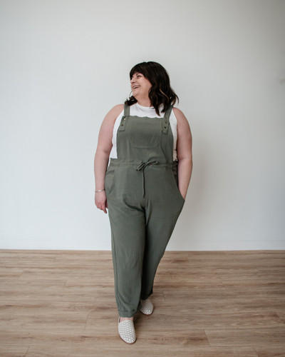 Made in Canada versatile linen overalls with expanded sizing XXS-4X